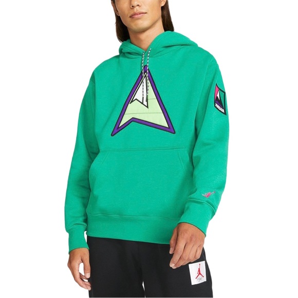 Jordan Other - (Sold) Jordan Nike Mountainside Hoodie Green Graphic Pullover Oversized Grailed